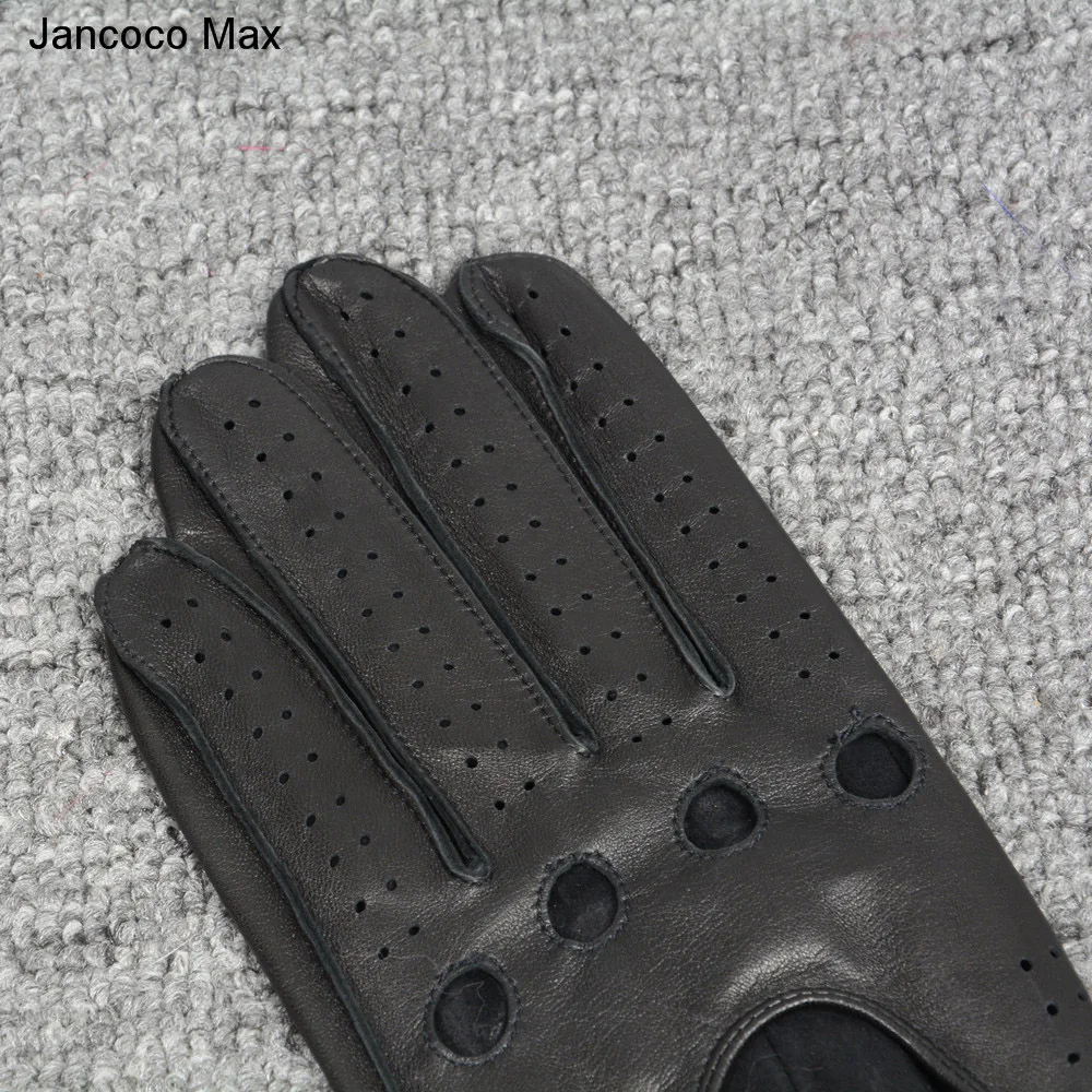 Jancoco Max Новые мужские Роскошные настоящие перчатки из оленьей кожи осень зима модные варежки для вождения перчатки из натуральной кожи Топ S7198