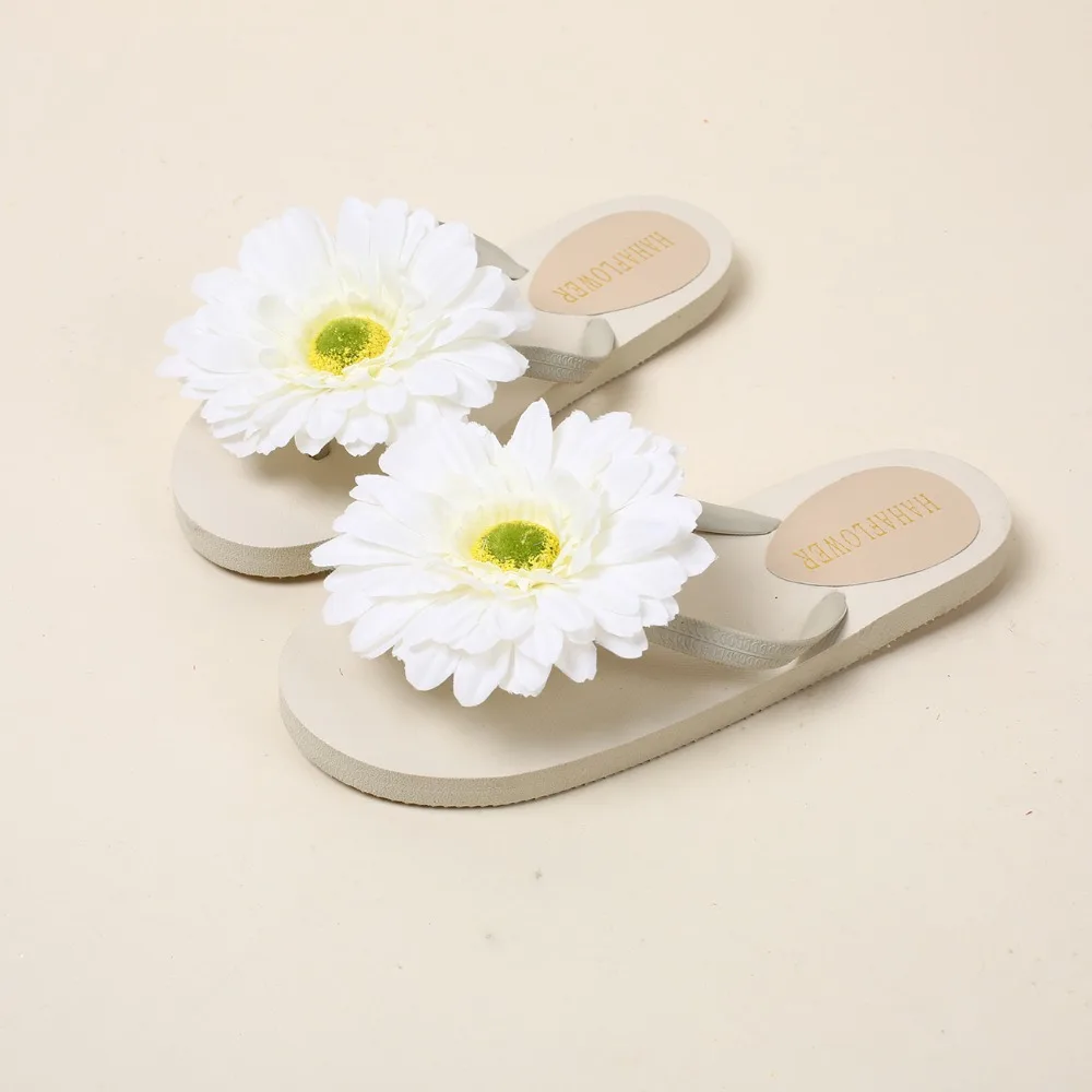 HAHAFLOWER Hot 2017 New Fashion Summer Shoes Woman Slippers 16cm Flowers Women Sandals Flat Non-slip Large Size | Обувь