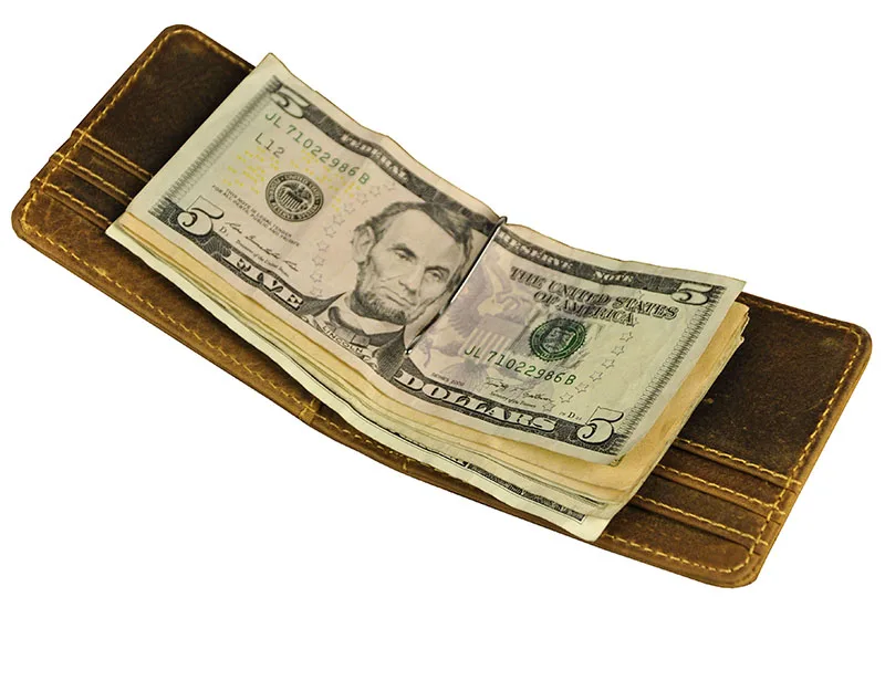 Новинка 2016 высокое качество Мужской винтажный кошелек из натуральной кожи