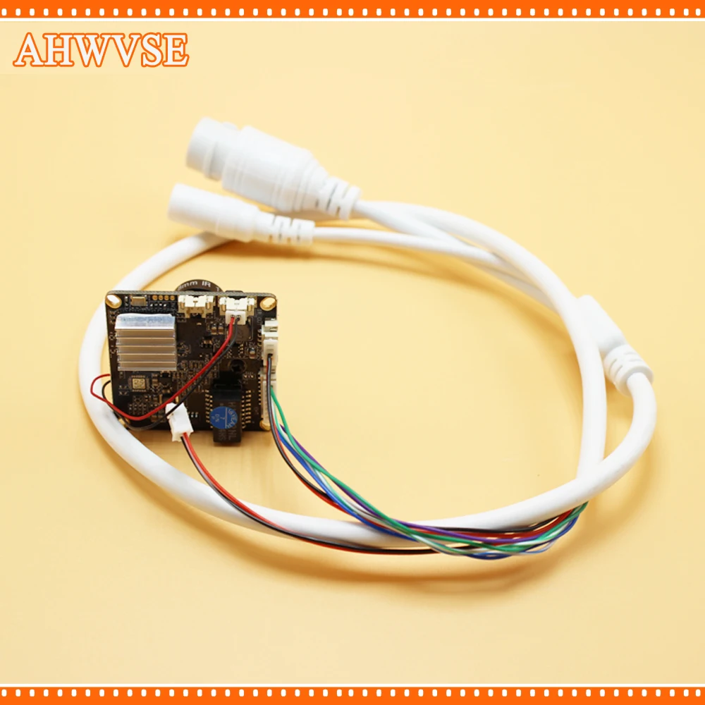 AHWVSE широкоугольный объектив 2 8 мм H.264 1080P 720P 960P CCTV ip камера модуль Плата с кабелем