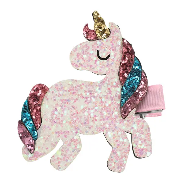 Unicorn S1 InSowni 1 шт. блестящие заколки-Аллигаторы для волос заколки для маленьких девочек - Цвет: Unicorn S1