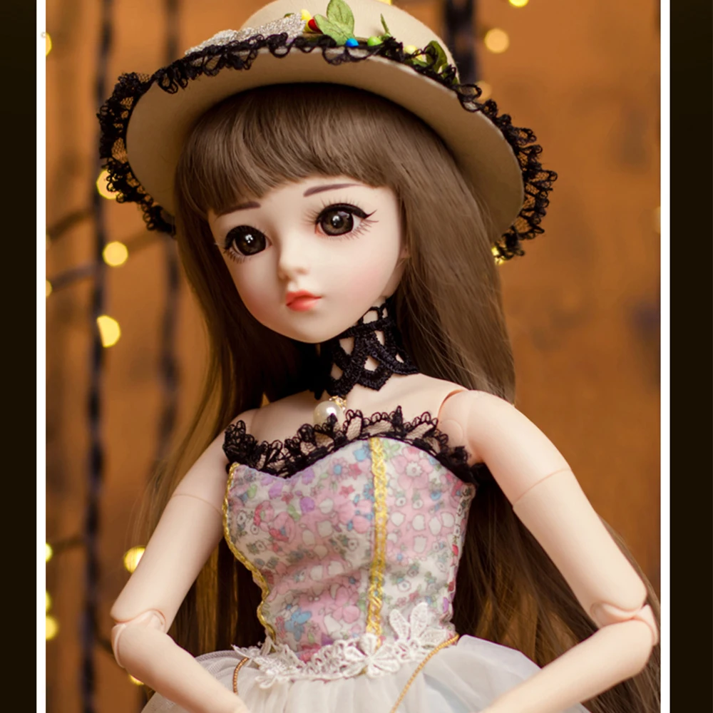 60 см bjd 1/3 элегантные куклы принцессы игрушки с коричневыми глазами одеждой