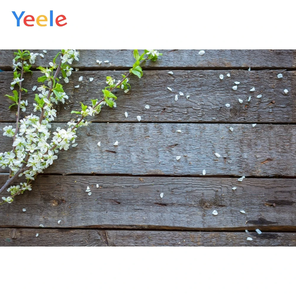 Yeele деревянные доски гранж лепесток цветок портрет фотографии фоны