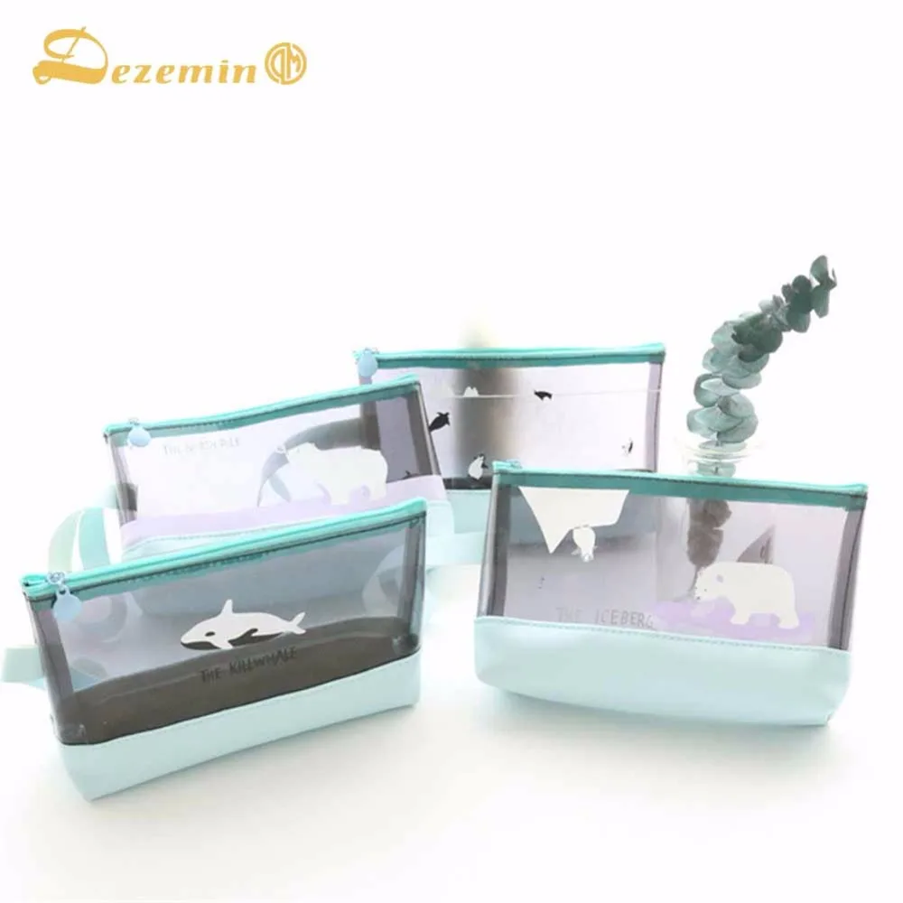 Женская дорожная косметичка из ПВХ и ПУ кожи|cosmetic bag pvc|women travel cosmetic bagcosmetic |