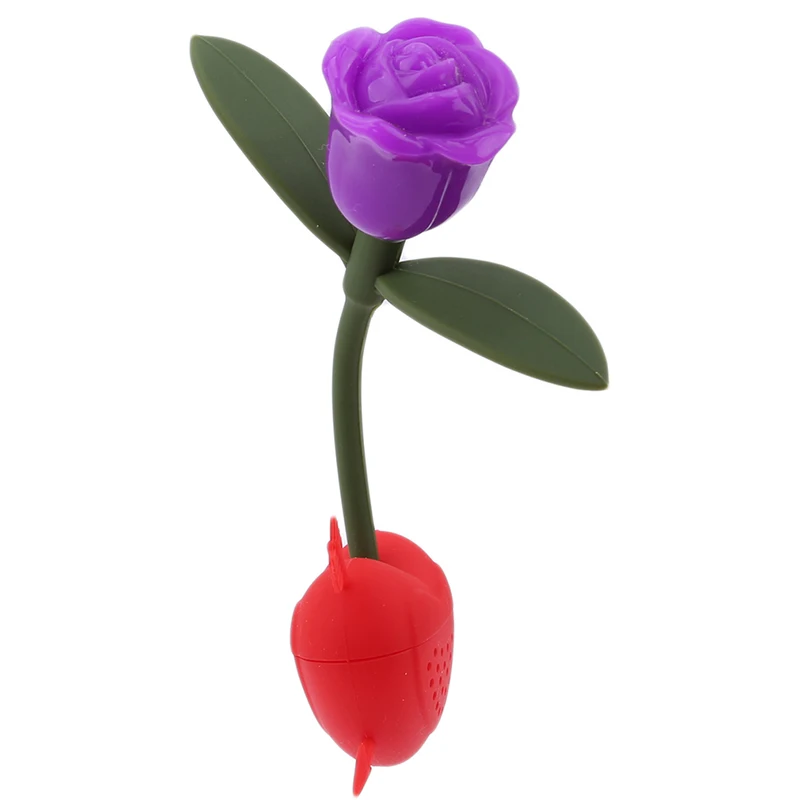 1 шт. новый прочный силиконовый многоразовый розовый цветок чай травяной специи