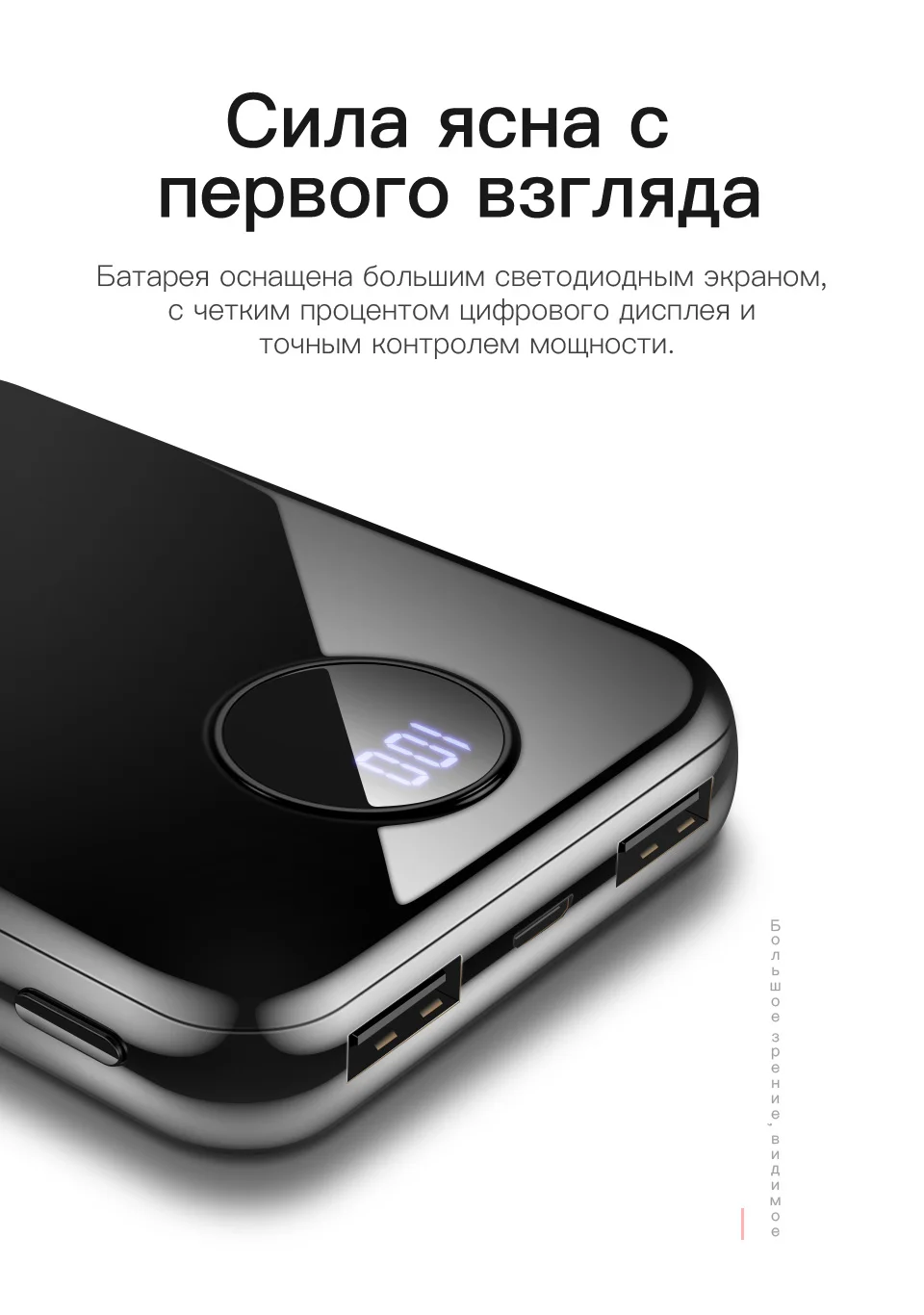 KUULAA, Дополнительный внешний аккумулятор, 10000 мА/ч, портативный, быстрая зарядка, внешний аккумулятор 10000, двойной USB, внешний мини-аккумулятор, зарядное устройство для Xiaomi Mi, повербанк
