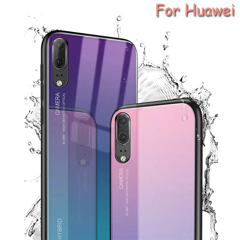 Умный чехол huawei p защитная задняя крышка huwei p20 P30 pro p10 lite mate 10 20 plus на nova 3 3i 4E