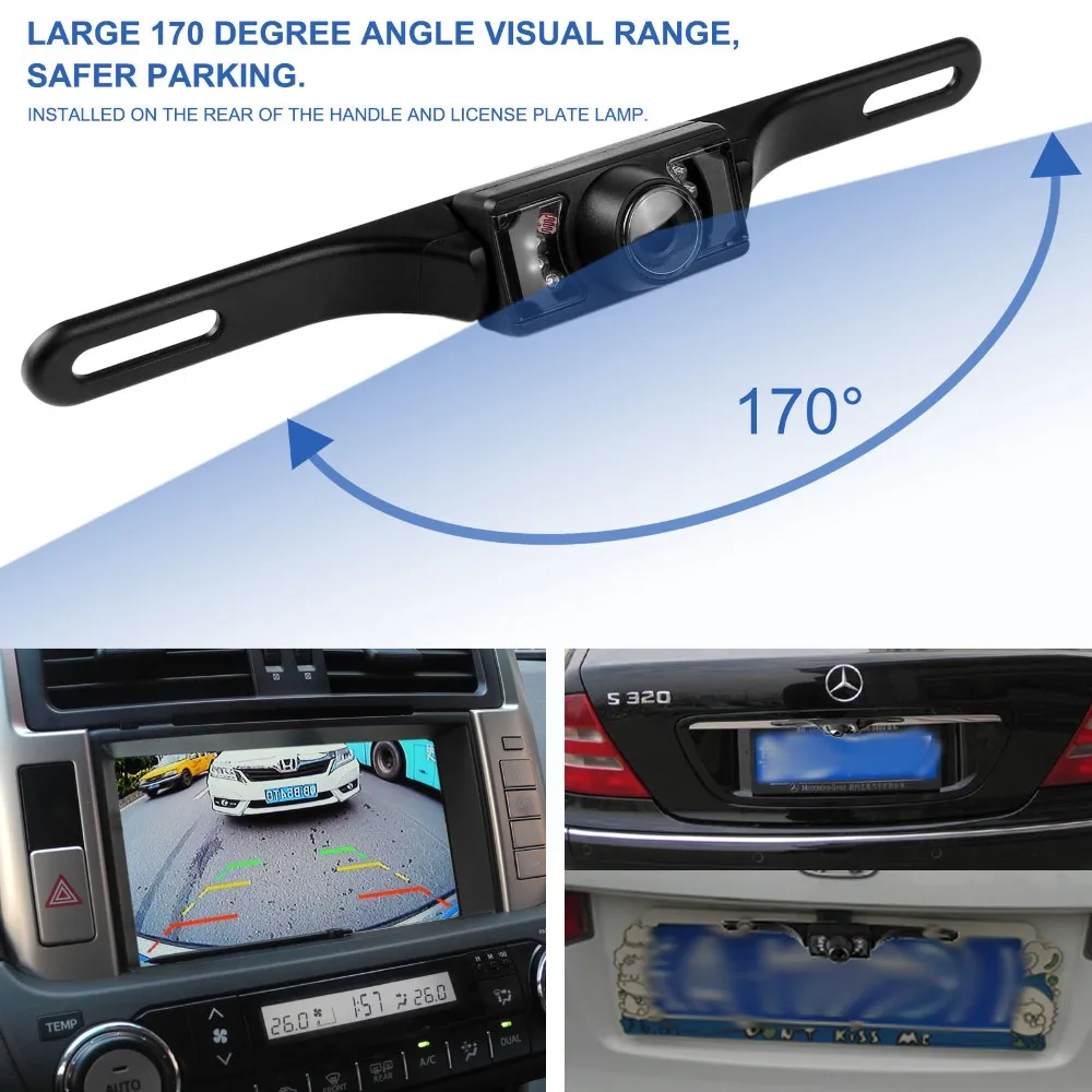 Автомобильная резервная парковочная камера заднего вида ночного видения