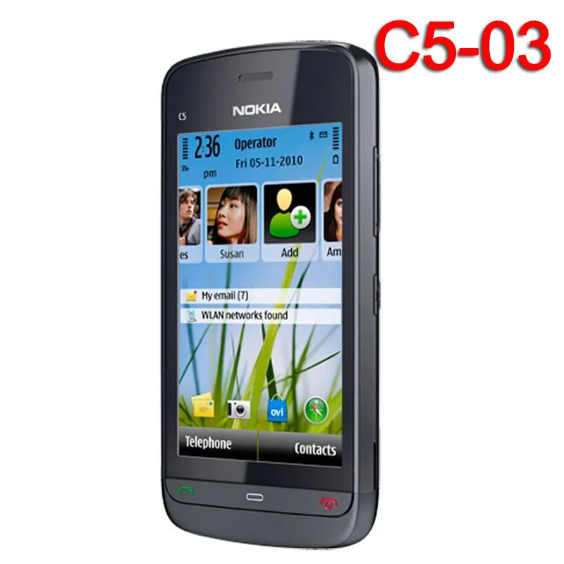 Оригинальный Nokia C5 03 мобильный телефон 3G Wifi GPS 5 Мп разблокированный смартфон|original