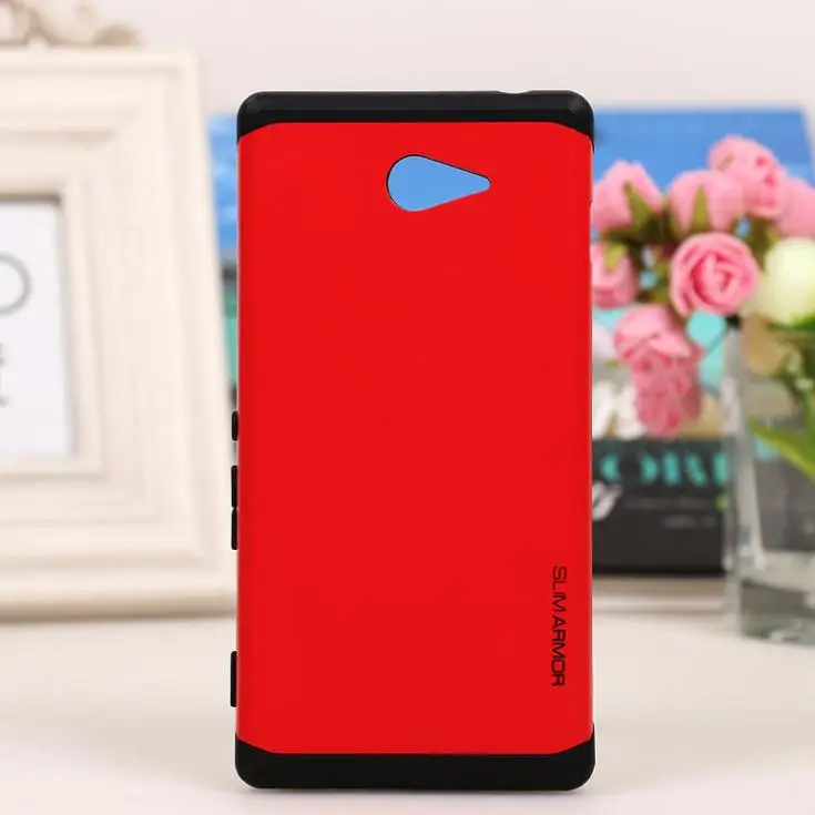 2015 Новый стиль жесткий тонкий защитный чехол для Sony xperia m2 s50h двойной сотовый