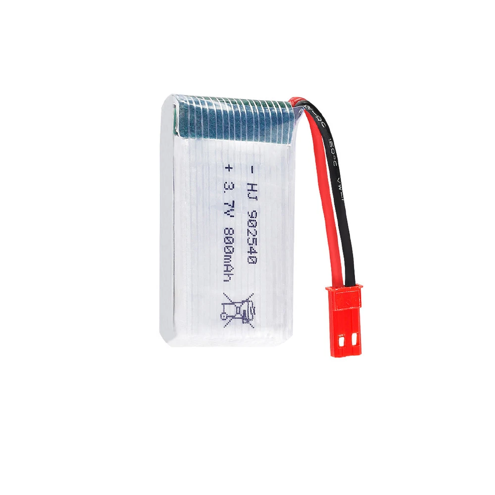 5 шт./лот lipo батарея для MJX X400 X300C X800 3 7 V 800mAh части квадрокоптера RC Drone JST plug 902540 1S