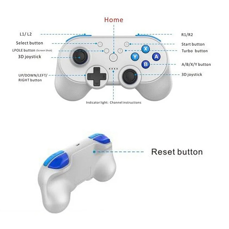Мини беспроводной игровой контроллер Bluetooth для Nintendo Switch Console JYS NS138 геймпад NS с