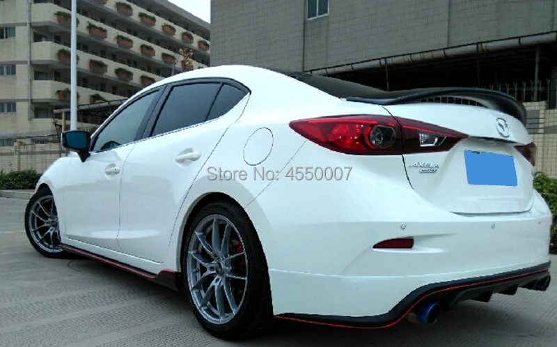 Для Mazda 3 Axela ABS спойлер украшение в виде хвостового крыла задний багажник спойлер заднее крыло для mazda 3 axela