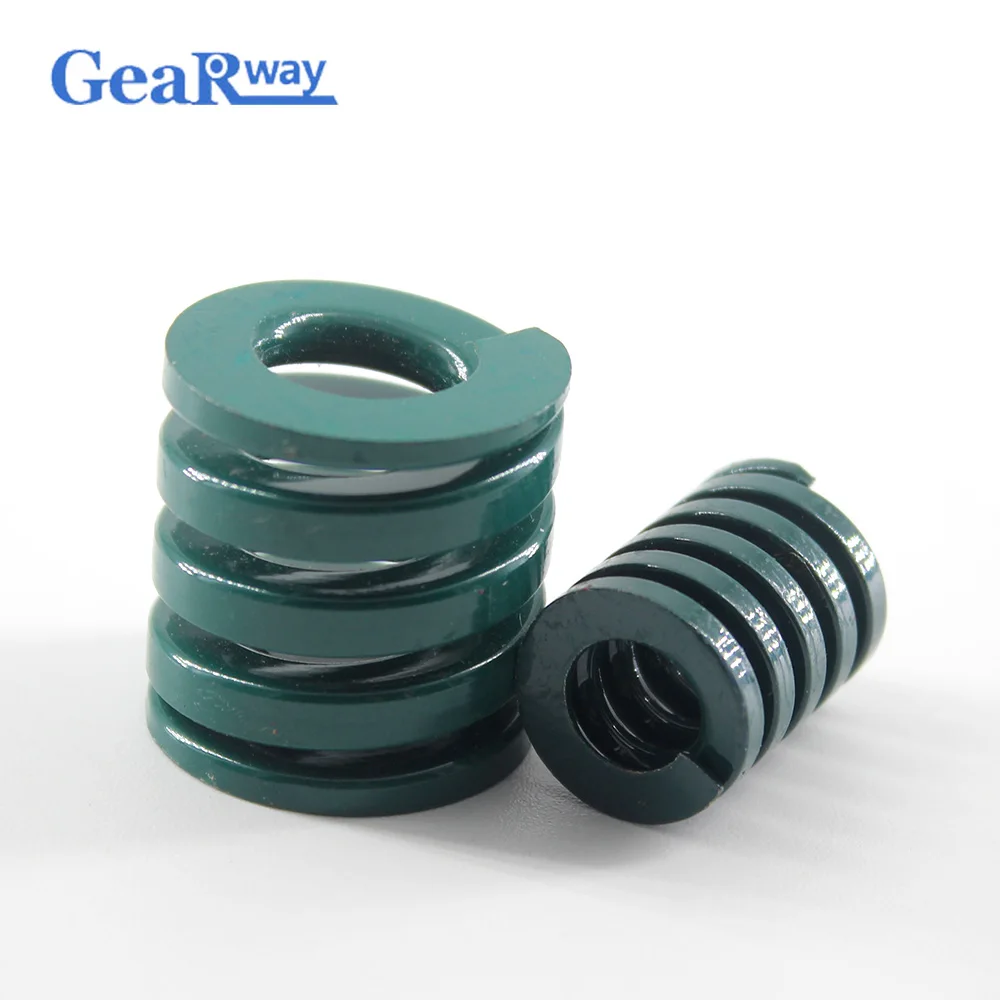 Зеленая штамповочная пружина Gearway длинная TH35x35/35x4 0/35x4 5/35x6 0/35x65 мм коэффициент
