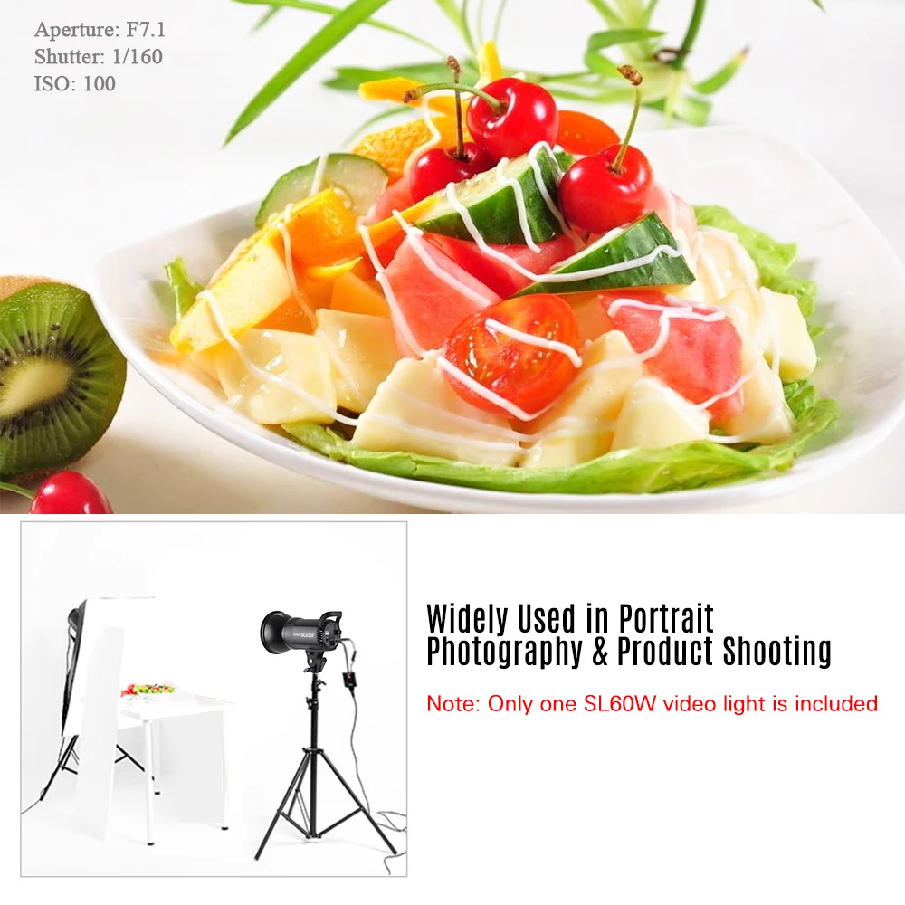 Godox SL-60W 5600K светодиодный Светодиодный Видео свет беспроводной пульт дистанционного управления высокой мощности с креплением Bowens для освещения фотосъемки