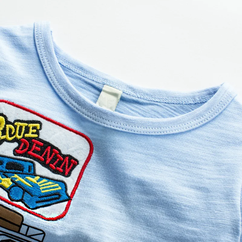 2017 Мальчиков Дети С Длинными Рукавами Футболки Хлопок Детские Мультфильм