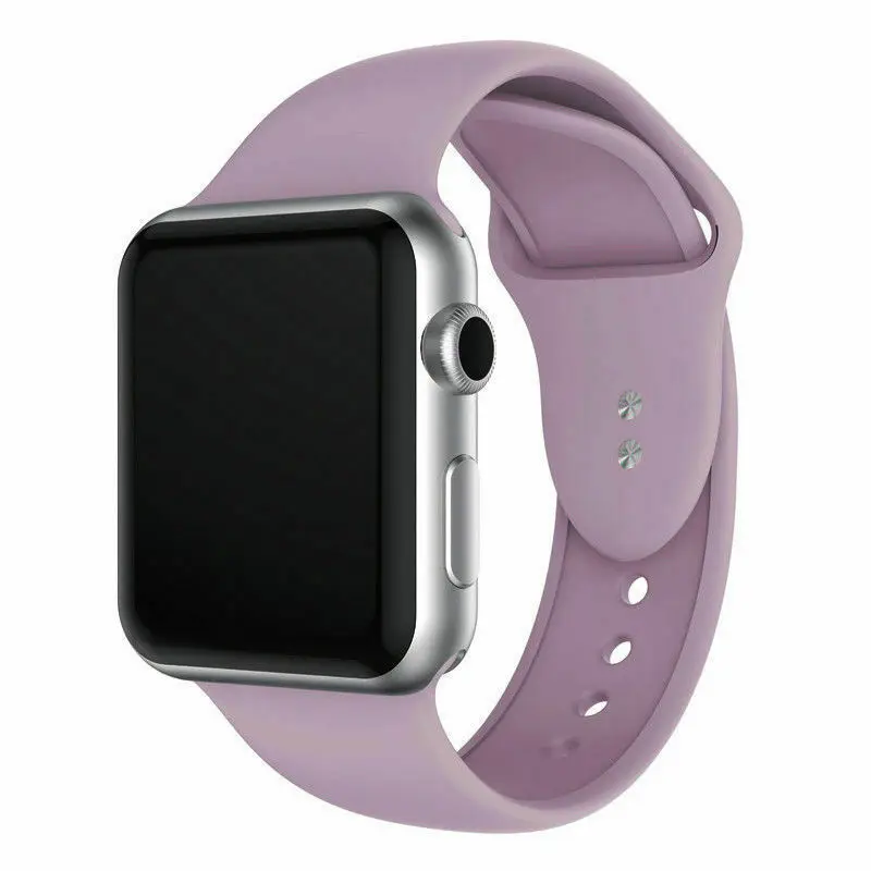 Водонепроницаемый Мягкий Силиконовый ремешок для iWatch 1/2/3/4 серии с двойной