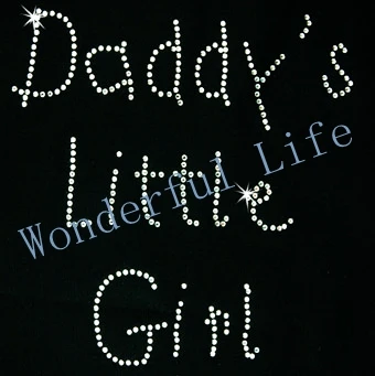 Бесплатная доставка Горячая фиксация теплопередача стразы мотив отца маленькие