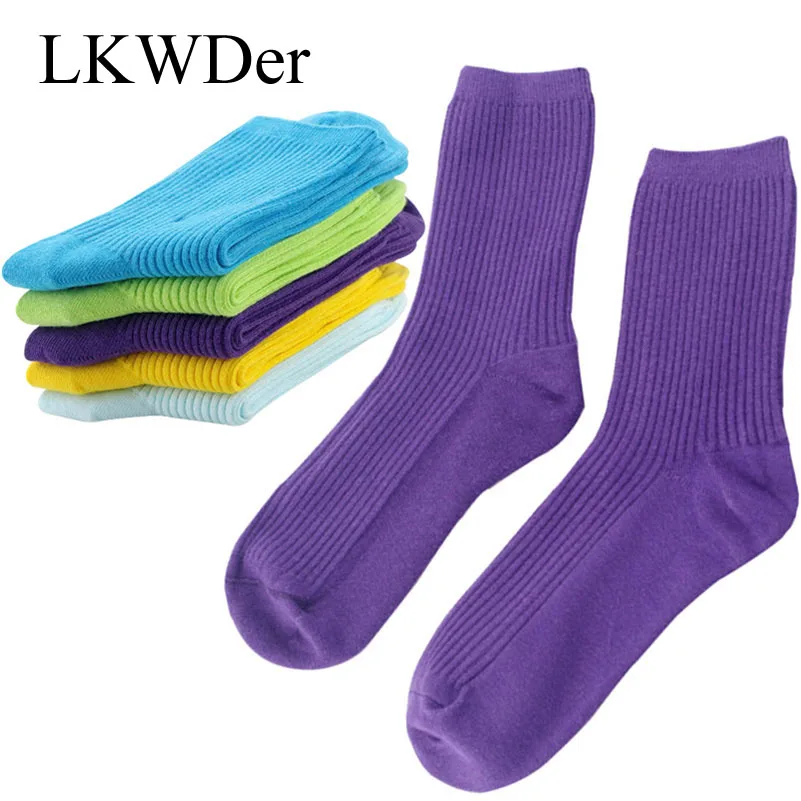 

Носки LKWDer женские, хлопок, однотонные, 5 пар