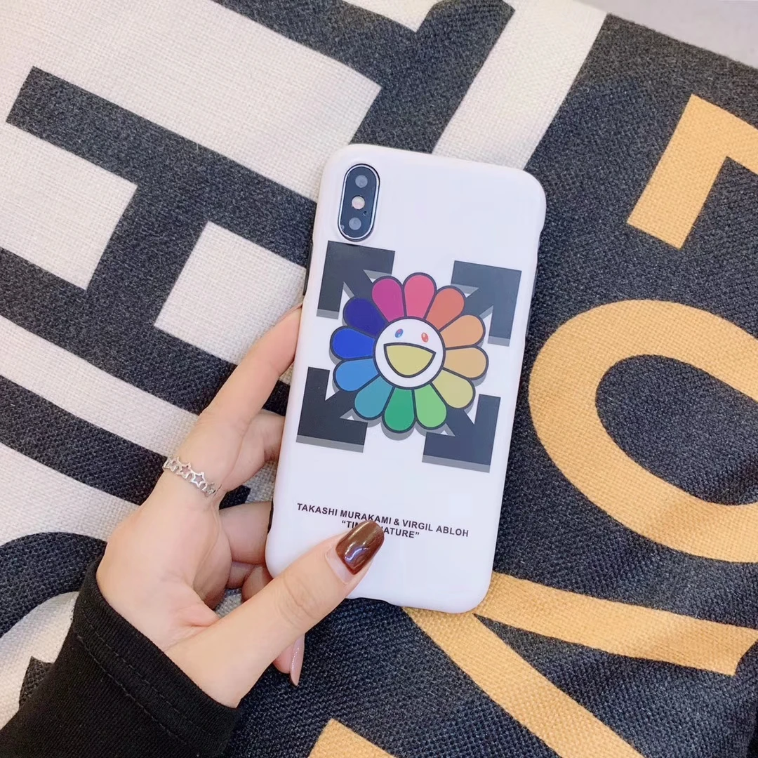 Новейший Модный чехол для телефона Smile Rainbow Flower Small Daisy Sunflower IPhone 8 7 6 6S Plus X XS XR Max TPU |