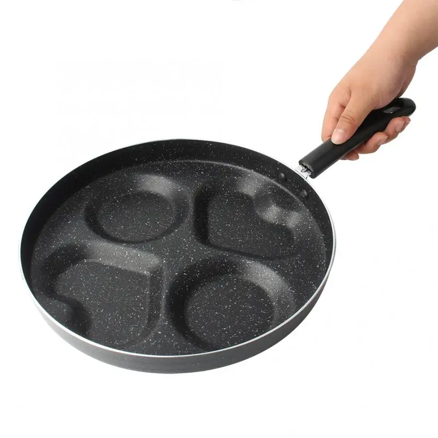 28cm Non-stick Frying Pan 4-in-1 Multifunction Eggs Ham pancake Fryer an Heart-shaped Omelet Pot High quality | Бытовая техника