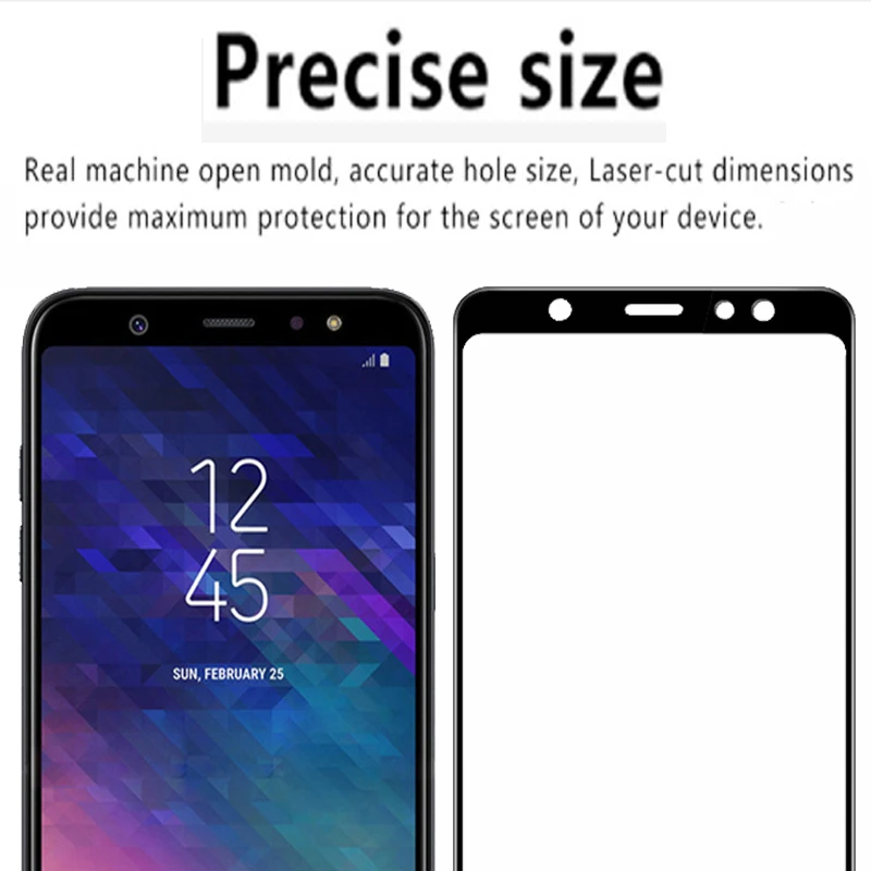 3D защитное стекло на samsung A6 J6 Plus полное покрытие Защитная закаленная пленка для Galaxy A7 J8 A750 Защитное стекло для экрана