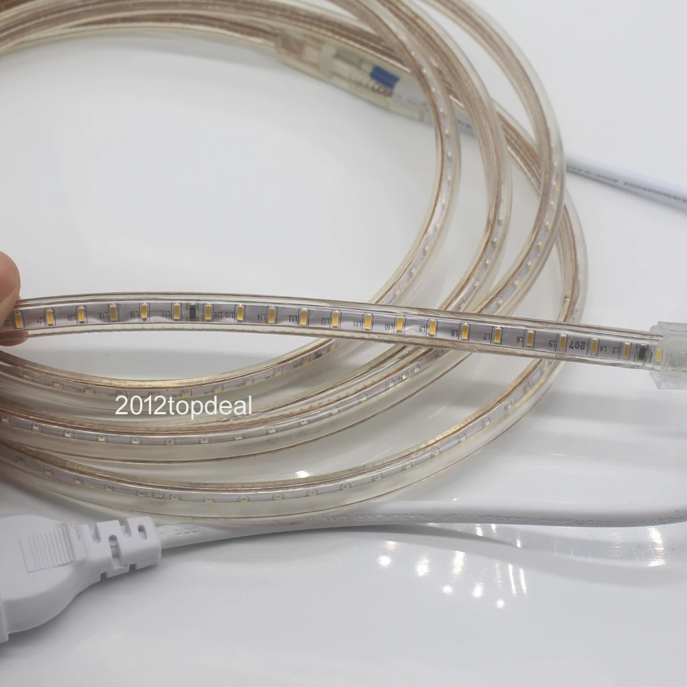 120 светодиодов/м 100 м SMD 3014 Светодиодная лента 220 в 240 В 1 2 3 4 5 10 15 20 25 50 штепсельная