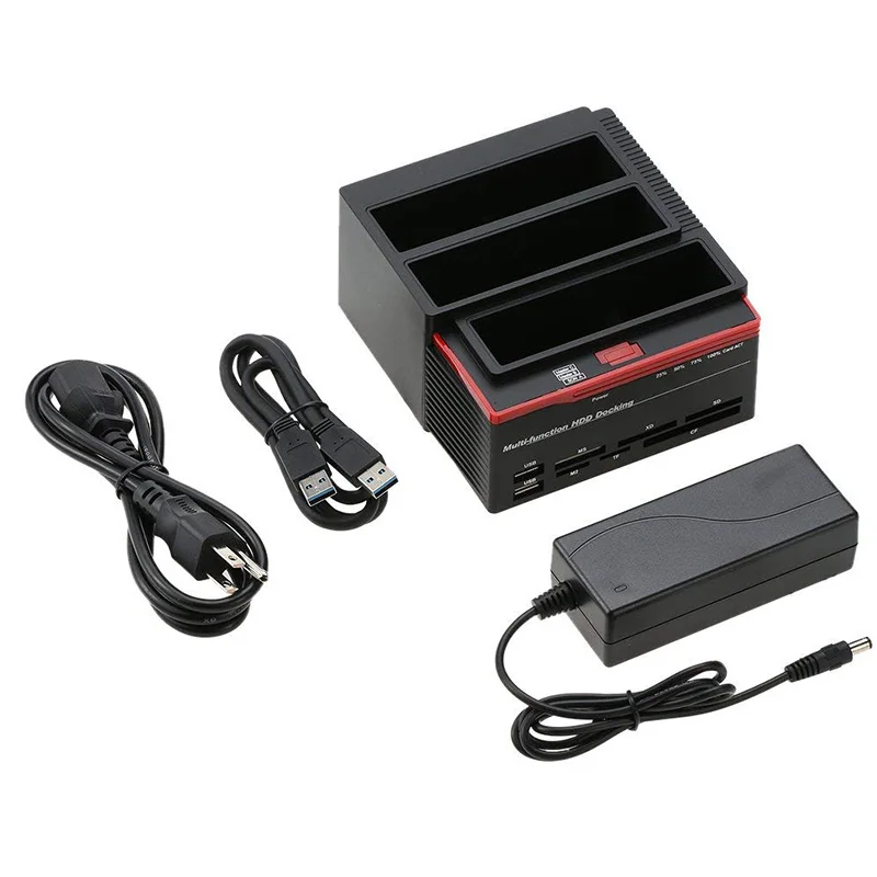 Док станция для внешних жестких дисков 2 5/3 5 дюйма USB 3 0 на порта SATA|Корпус жесткого
