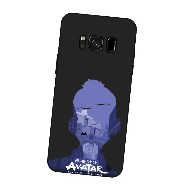 N256 Аватара Аанга Черный силиконовый чехол Обложка для samsung Galaxy S5 S6 S7 S8 S9 S10 5G S10E S11