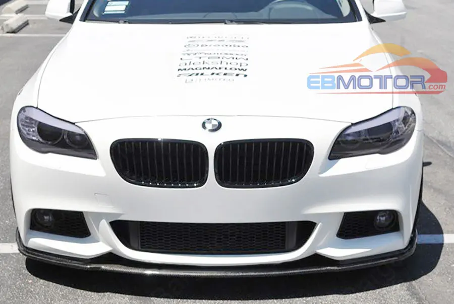 Новый H стиль Настоящее углеродное волокно передний спойлер для BMW F10 M Sport Mtech