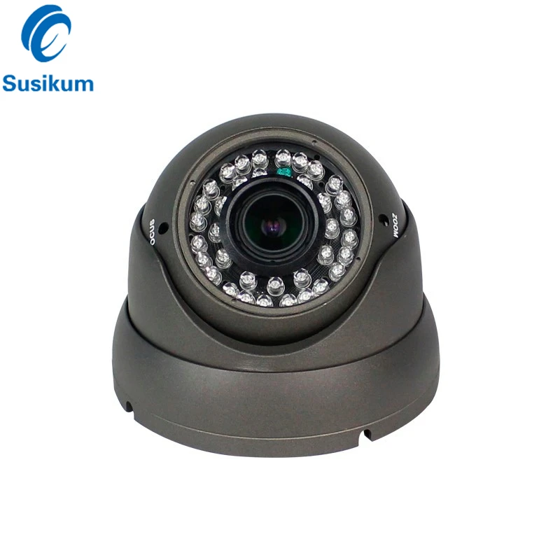 

2MP CCTV Camera H.265 Dome Indoor 2.8-12mm Lens Manual Zoom IR Infrared Night Vision Metal Vandalproof 1080P IP POE Camera ONVIF