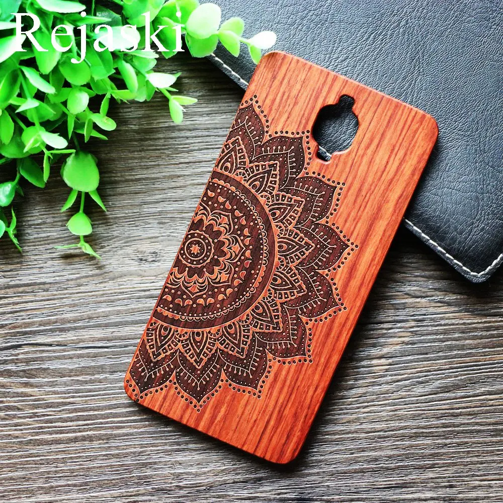 TPU Wood Роскошный чехол Rejaski с изображением деревянного волка для OnePlus 5 5T Five Bamboo Wood PC TPU Totem чехол для Oneplus 6T Oneplus Six чехол для телефона s - Цвет: TPU Wood