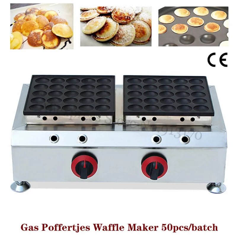 Beste Commerciële Gas Poffertjes Grill Rvs Nederlandse Mini Pannenkoeken Baker Wafel Maker Anti-aanbak Koken Oppervlak