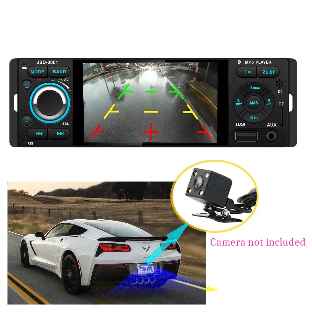 4 1 дюймов TFT 1080P тачскрин In-dash Радио беспроводной пульт дистанционного управления