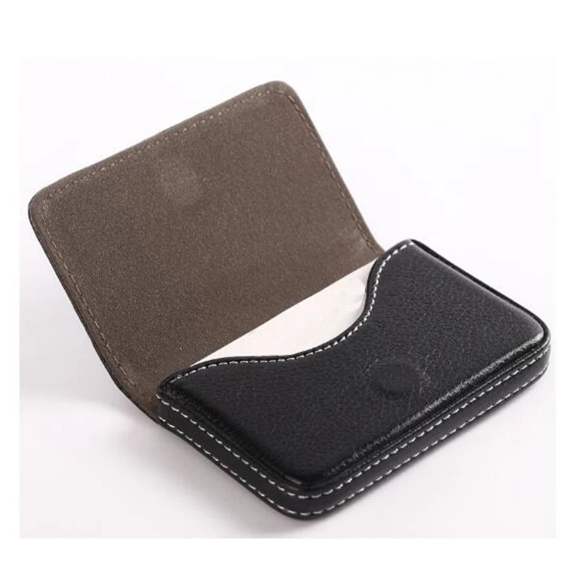 Модный мужской деловой держатель для карт повседневный кожаный кошелек монет ID