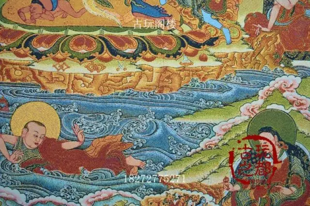 Китайская коллекция бутика вышивка Thangka схема злого Будды | Дом и сад