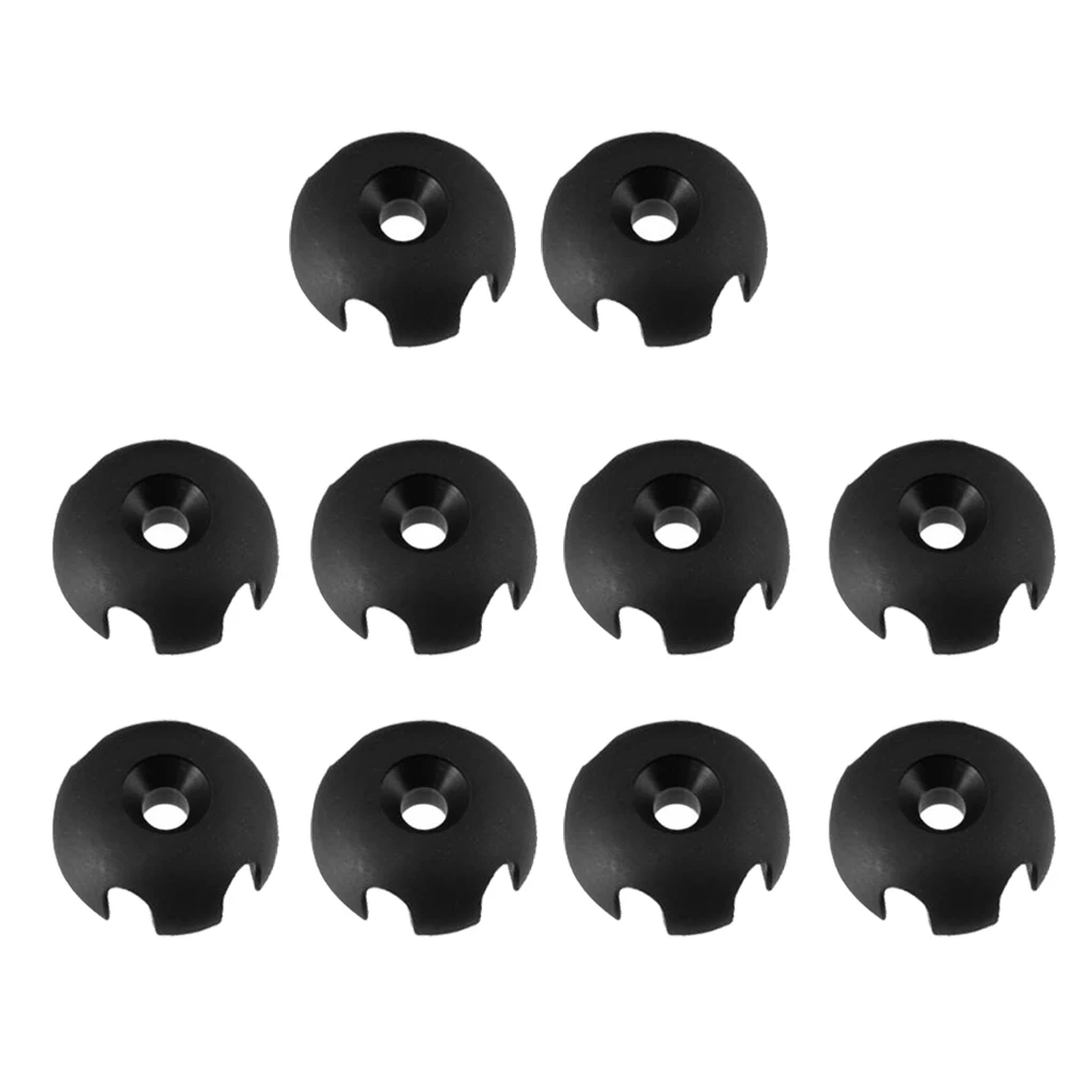 Набор из 10 черных нейлоновых клеверов для КАЯКОВ лодок надувных | Спорт и