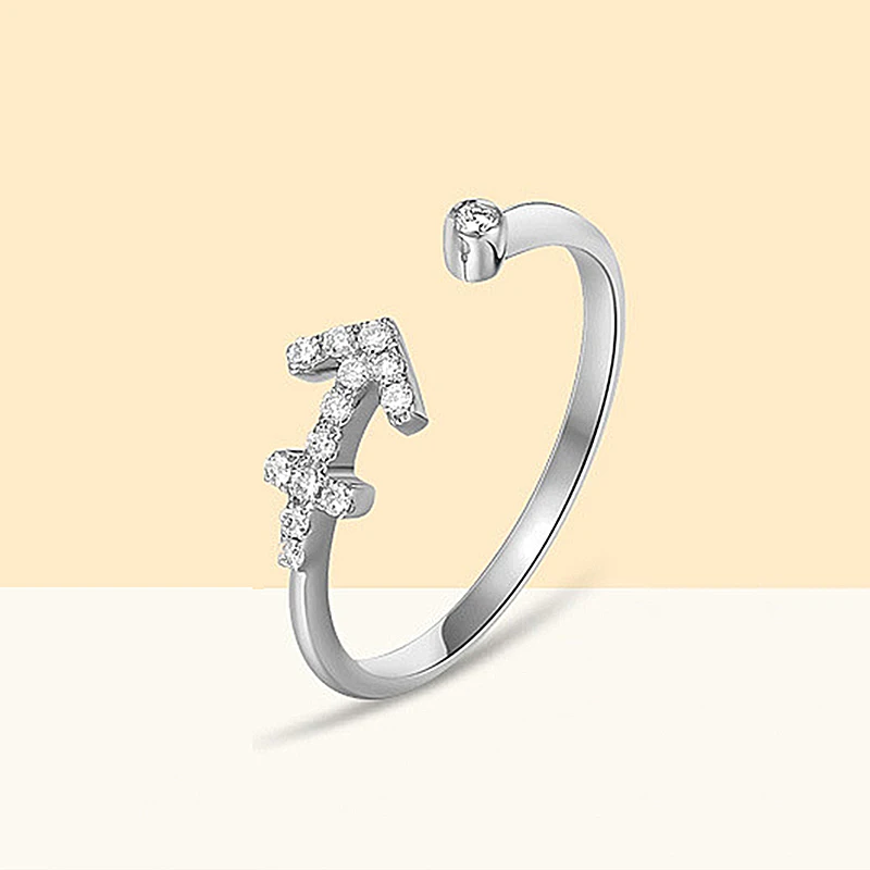 Кольцо из циркония высокого качества 1 шт. регулируемые кольца со звездой Стрелец