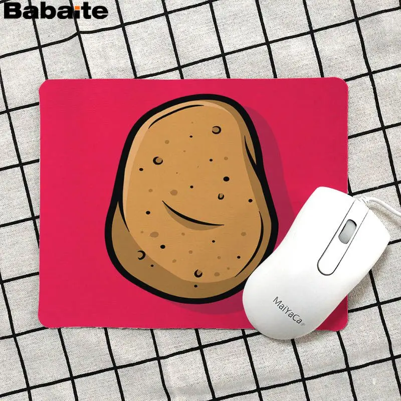Babaite 2018 новый картофель фри силиконовый коврик для мыши игры Гладкий блокнот