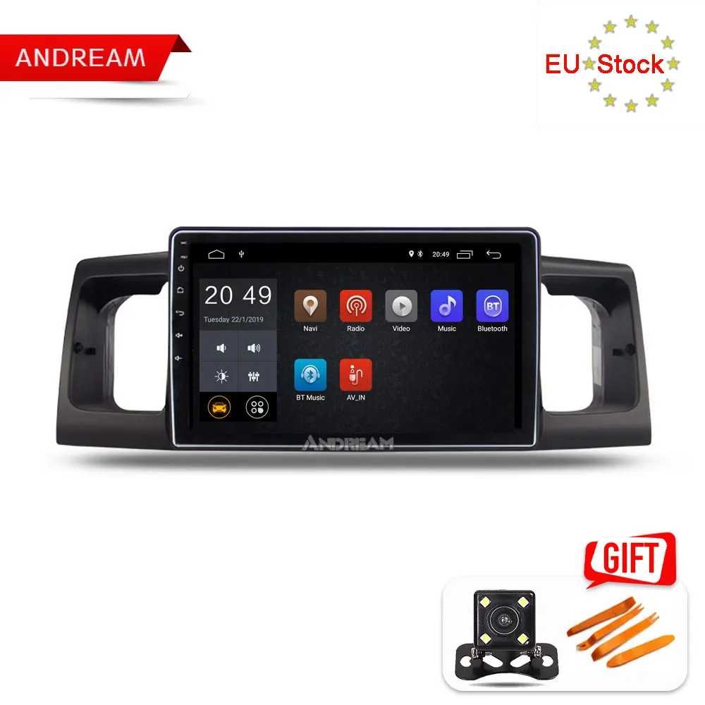 9 дюймов IPS экран Android 8 1 Автомобильный мультимедийный GPS навигатор для Toyota Corolla EX