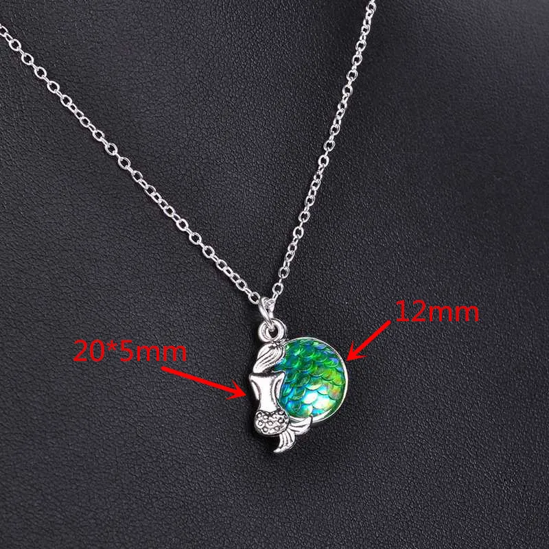 Темпераментный подарок простое модное ожерелье новое с русалкой аксессуары