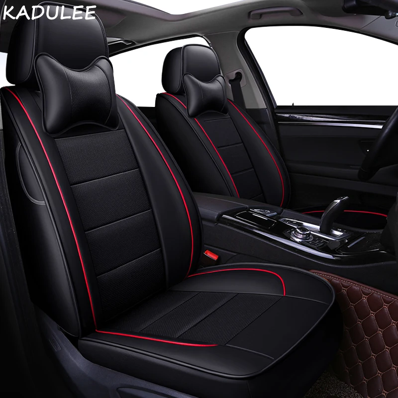 KADULEE пользовательские кожаные чехлы для автомобильных сидений набор для Porsche Cayman Cayenne Macan Panamera Boxster авто аксессуары наклейки Стайлинг