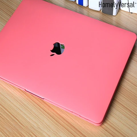 Простой защитный милый чехол для Macbook Pro Air 11 13 15 retina, защитный чехол для всего тела, милый чехол kawaii - Цвет: red