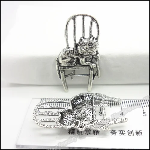 25 шт. винтажные подвески подвеска в виде кота античное серебро браслеты ожерелье