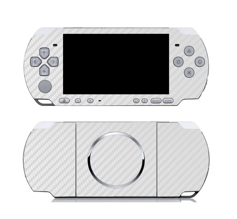 Белая углеволоконная виниловая Защитная Наклейка для Sony PSP 3000 наклейки PSP3000|protector