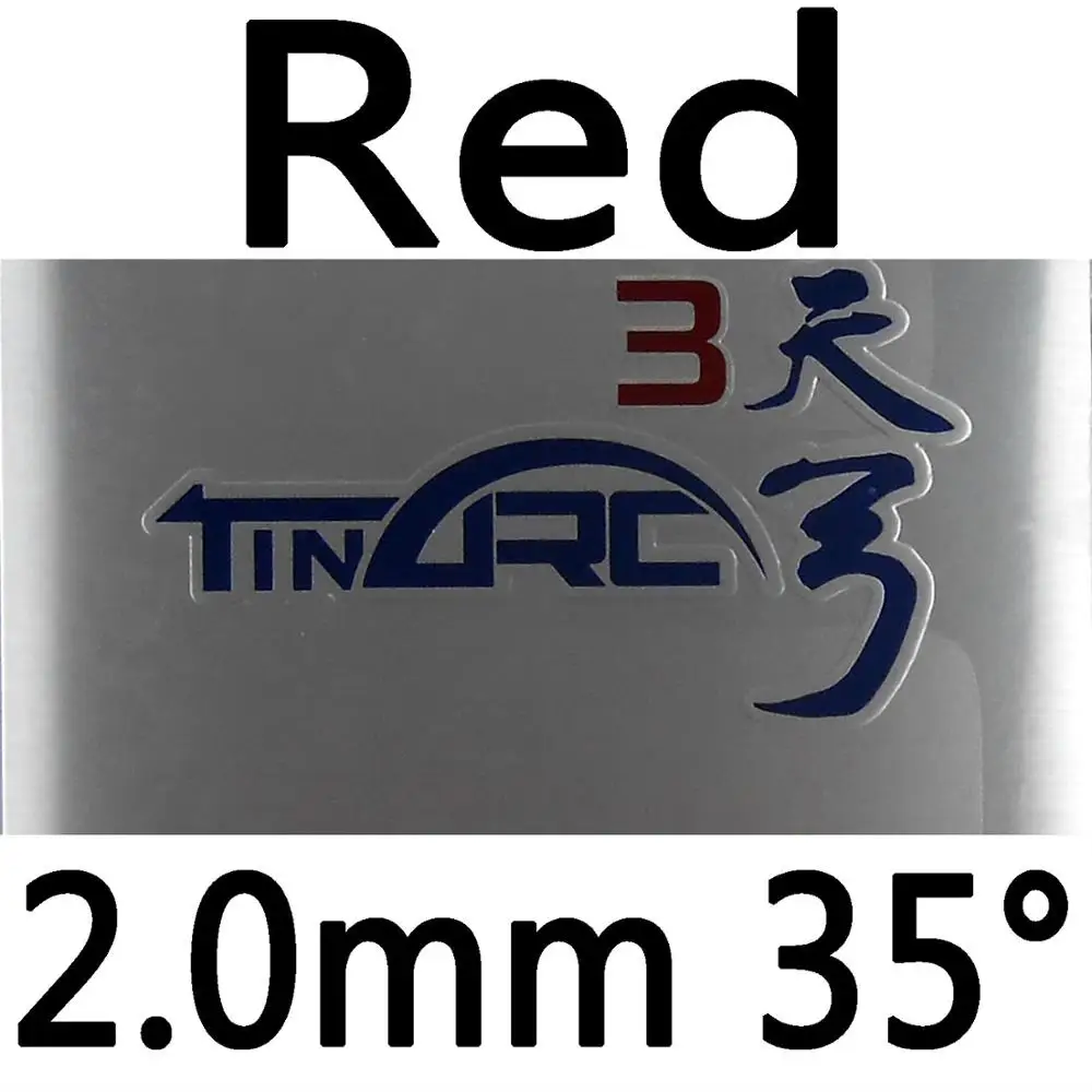 DHS TinArc3(TinArc 3, TinArc-3) Pips-In настольный теннис(PingPong) Резина с губкой - Цвет: red 2.0mm H35