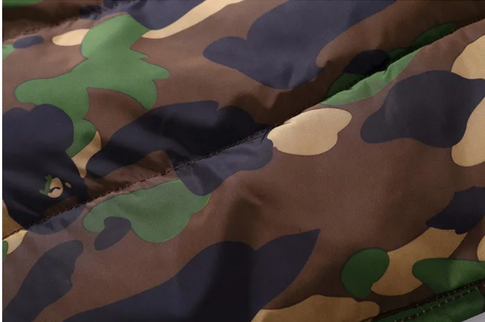 Winter boys girls jacket parka kids camo coats for teenage down coat children hoody clothes C86101A |