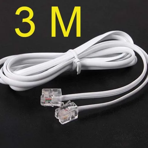 

Высокоскоростной телефонный кабель RJ11, 3 м, 10 футов, для ADSL-модема