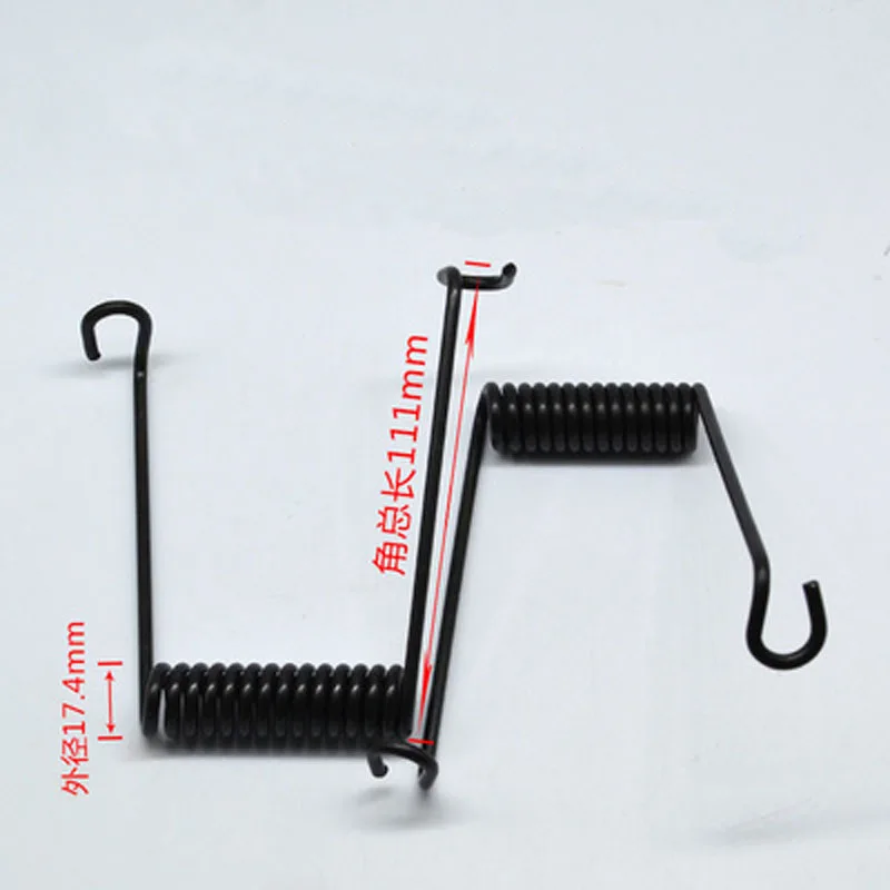 

1 pair 3.5mm wire diameter torsion spring 17.4mm outside diameter springs stainless steel 111mm Total length of the corner