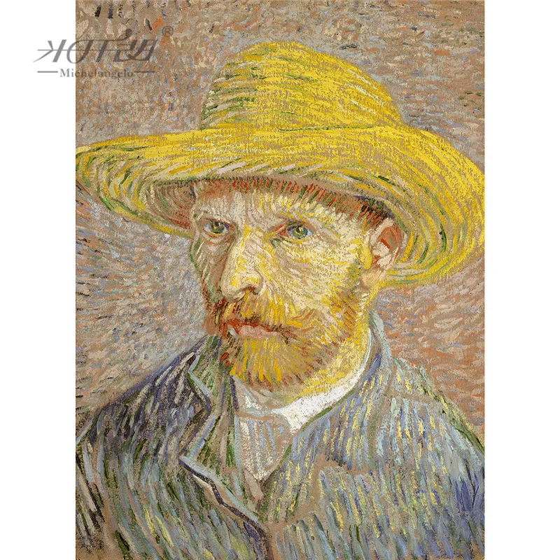 Michelangelo деревянный пазл 500 1000 шт Старый мастер Автопортрет Винсента Живопись Ван Гога искусство обучающая игрушка Декор